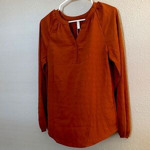 Women's Rust Long Sleeve Top